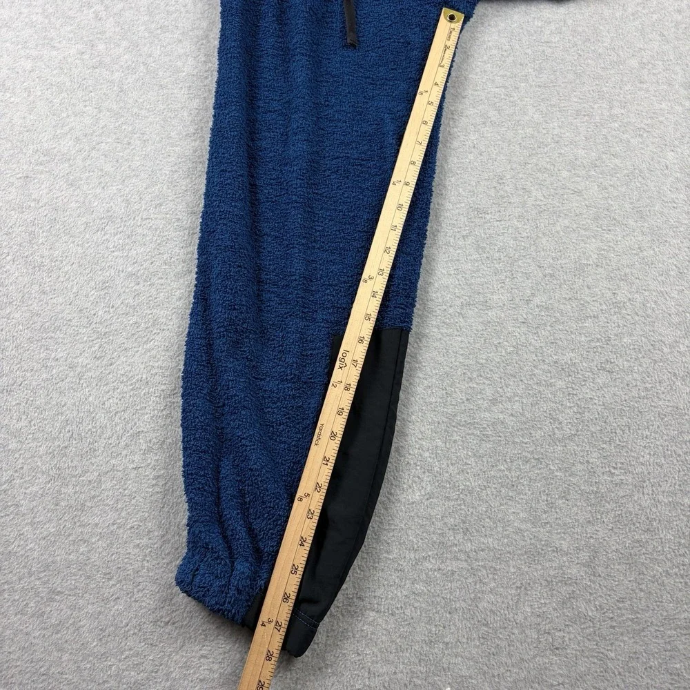 Free People Movement Pants XS Blue Cuddle Up‎ Fuzzy Baggy Loose Sherpa Jogger